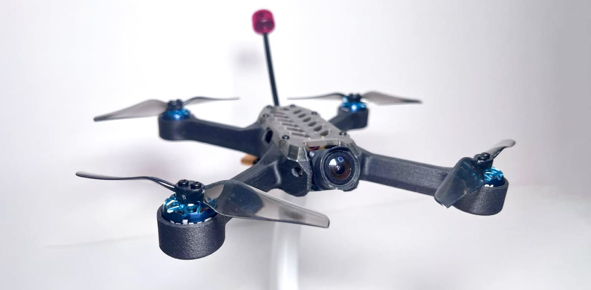 Image of 3D printed drone: Full Wraith FPV Drone Build with ProgrammaDan, ~$200
