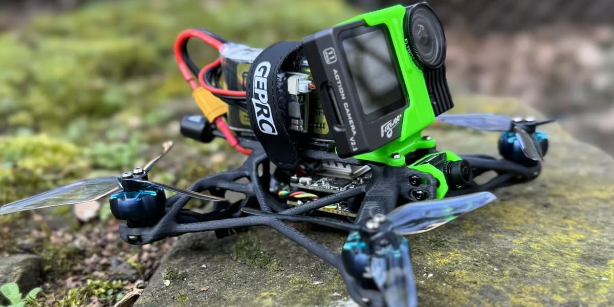 Image of 3D printed drone: Project Synthara - Generative Design FPV Drone Frame 3.5 Inch