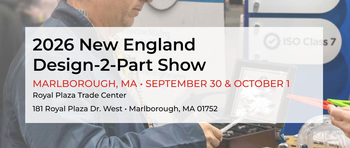 Image of 3D Printing / Additive Manufacturing Conferences: Design-2-Part Show New England