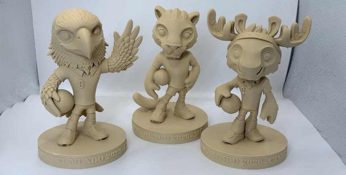Image of 2026 World Cup 3D Models: Trio of Mascots