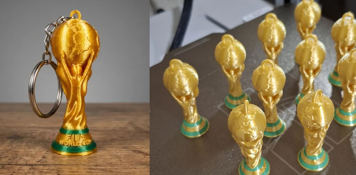 Image of 2026 World Cup 3D Models: Mini World Cup Trophy Keychain