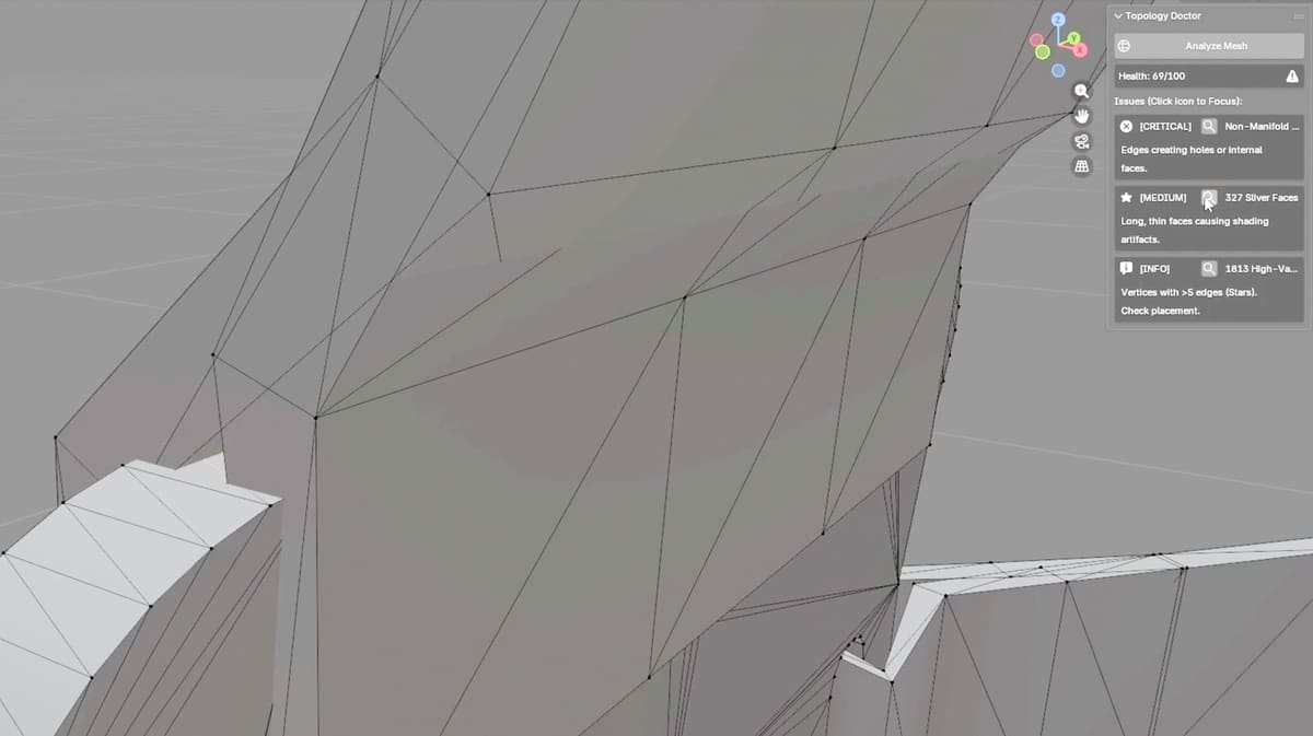 Image of Free Blender Add-ons to Fix AI Models: Topology Doctor