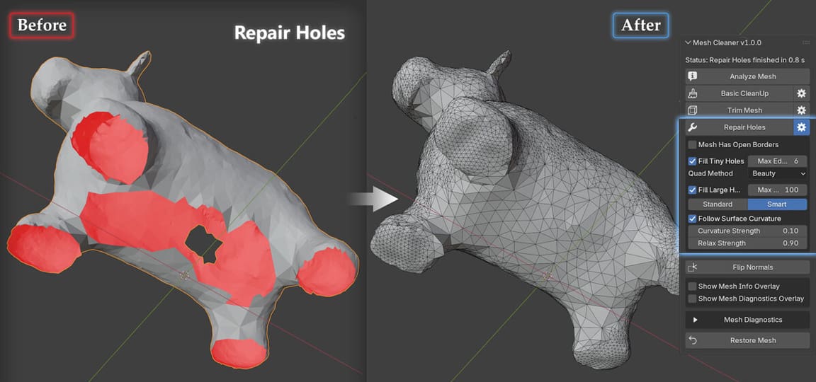 Image of Free Blender Add-ons to Fix AI Models: Top 5 & Other Options