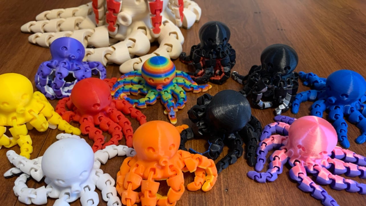 10 fun beads 3D model 3D printable