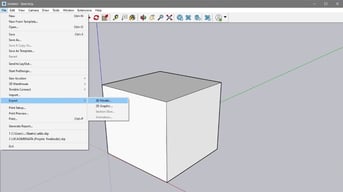 how to export from sketchup online