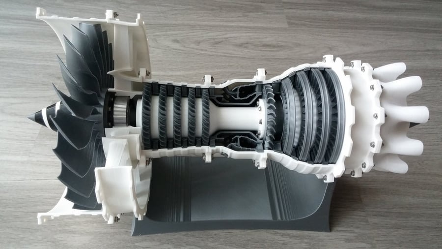 DIY Assembly Trent 900 Turbofan Engine Model Toys (150+PCS)