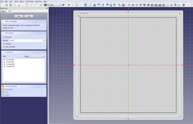 freecad 3d printing checker