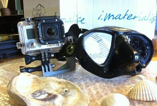 3D Printed GOPRO Mount for Scuba Mask 