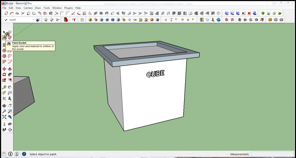 Image 1. Paint bucket tool