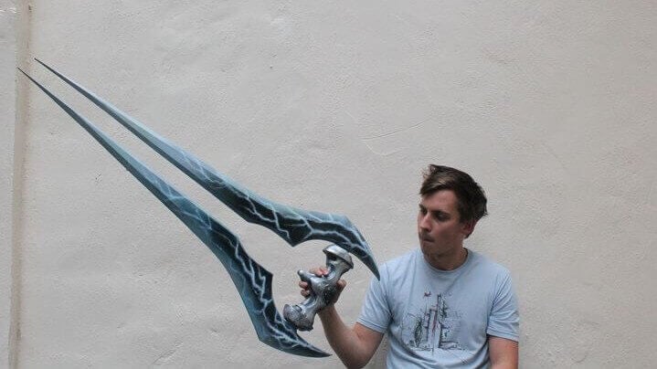 3D Printable HALO ENERGY SWORD by Daniel Schunemann