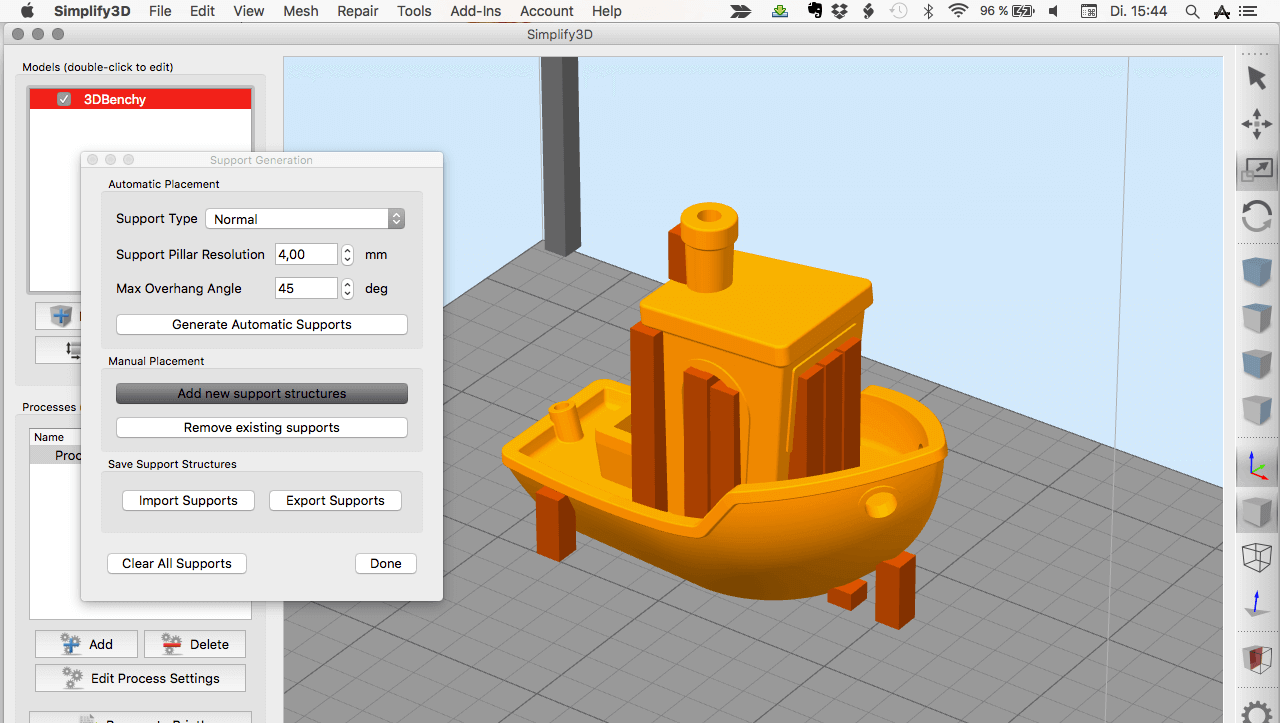 how to cut a model of in simplified 3d