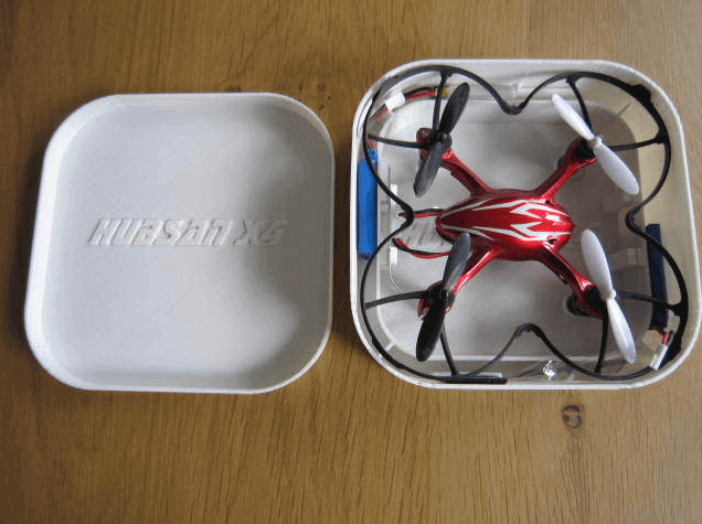 Protect your drone in a box you can 3D print- it sure is scalable if you find a 3D printer that's big enough ;-) (source: Thingiverse) 