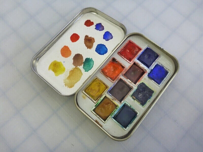 watercolor palette altoids tin