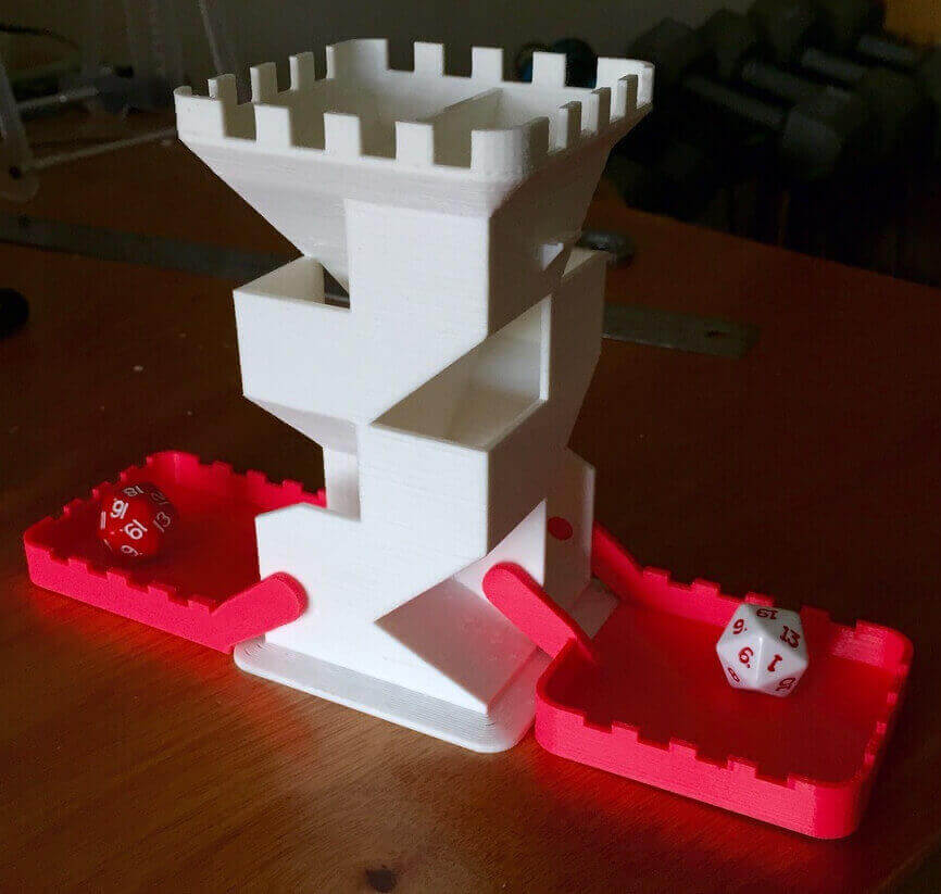 3d Printable Dice Tower Printable World Holiday