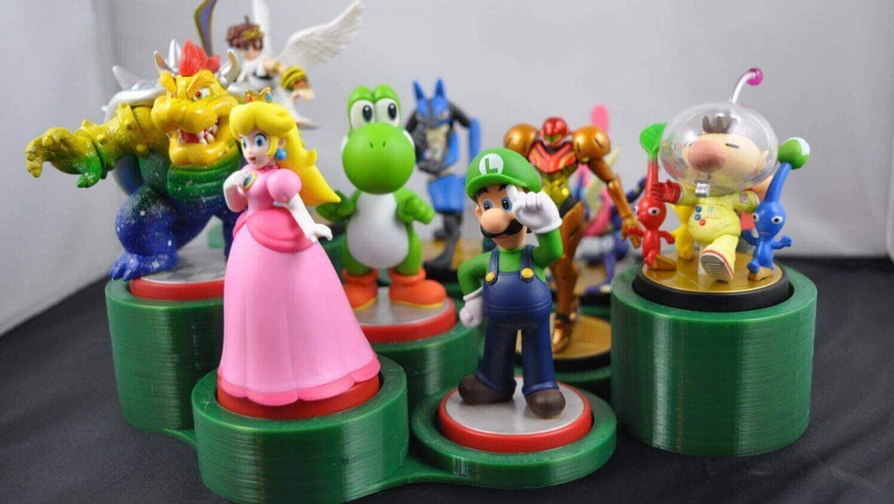 super mario amiibo stand