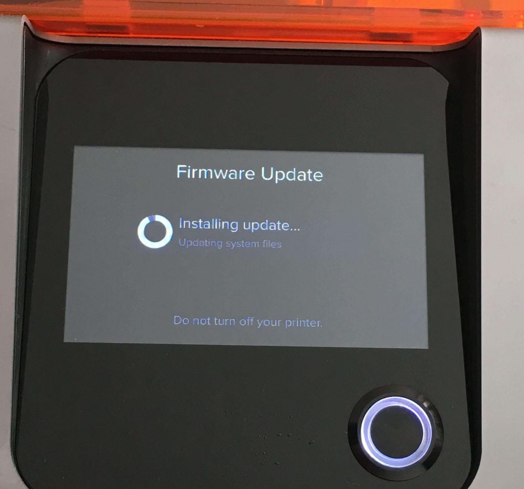 Formlabs Form 2 Review Power Switch