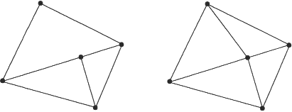Vertex rule for STL files: The figure on the left is an invalid tessellation, while the figure on the right is acceptable.