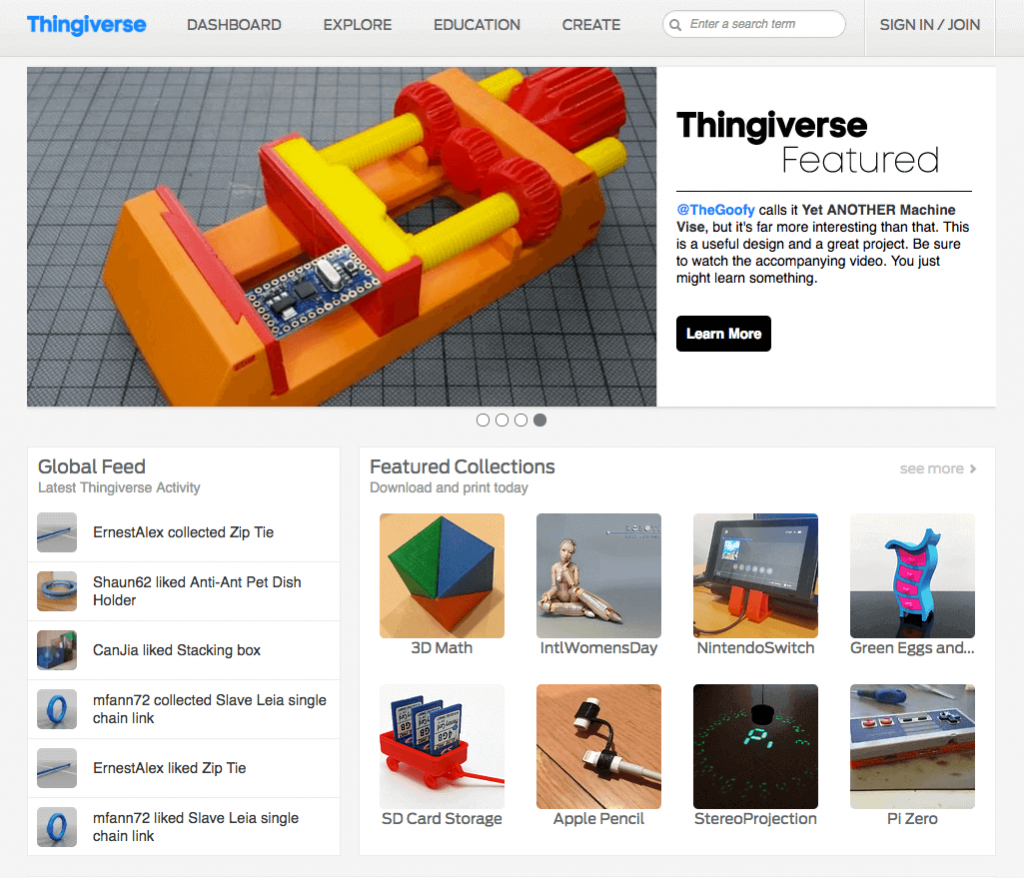 Приложение thingiverse не запускается