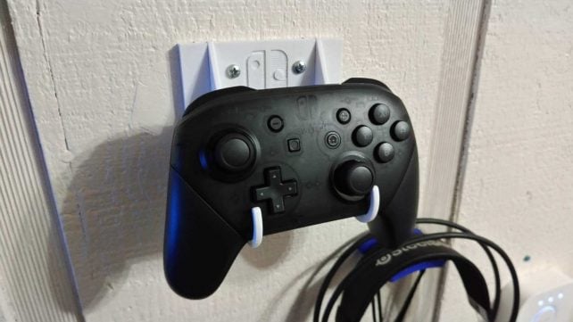 3d printed nintendo switch pro controller mount