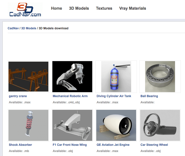 Free 3d Models Cadnav