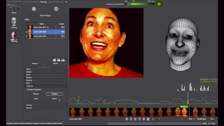 faceshift studio kinect