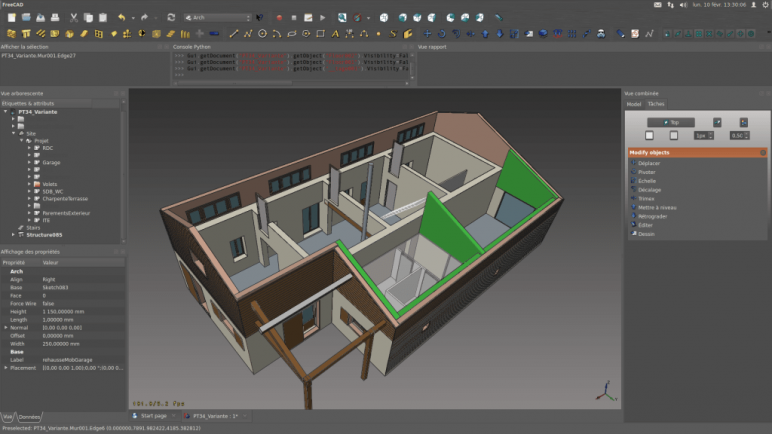 freecad 3d to 2d