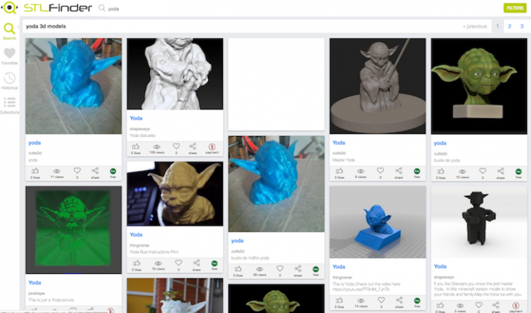 yeggi amp co which is the best 3d print search engine