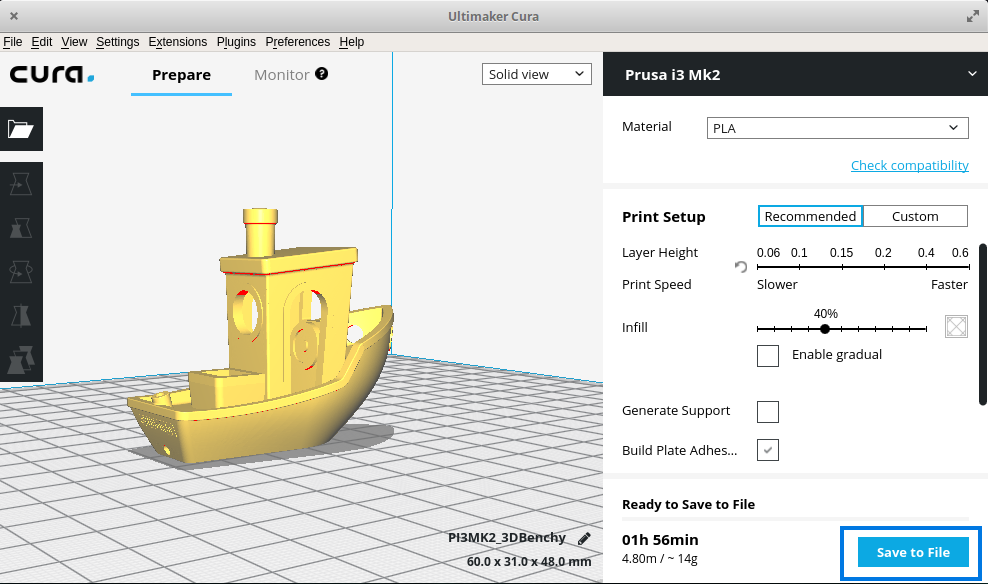 write custom 3d printer slicer