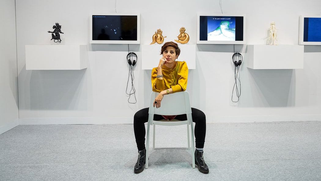 Iranian Artist Counters Digital Colonialism with "She Who Sees the Unknown" Display | All3DP