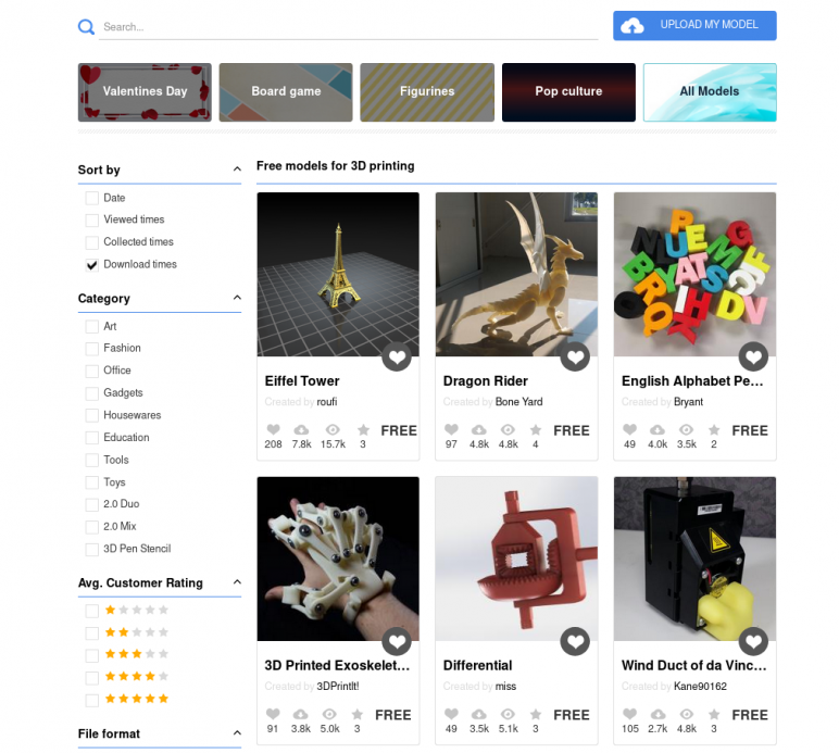 best place for 3d print files