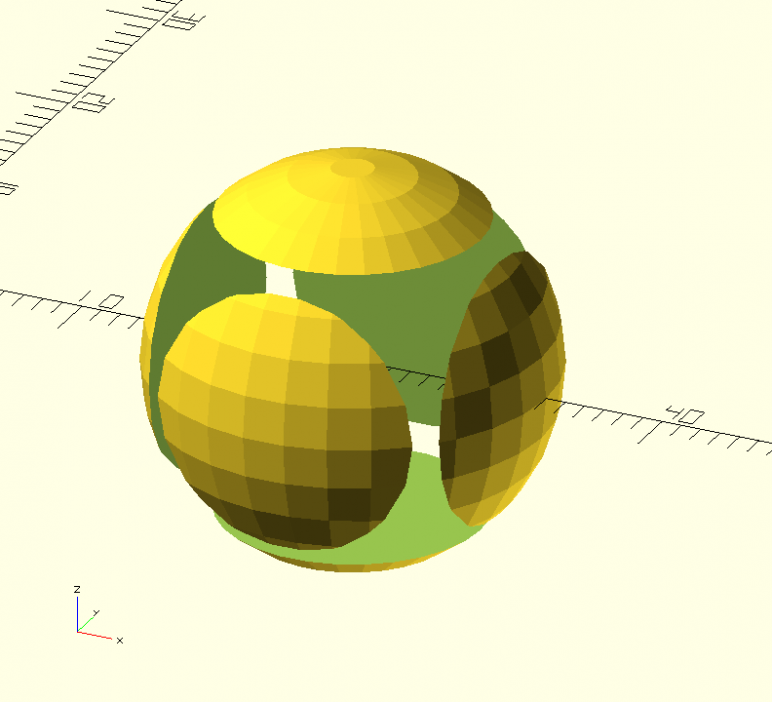 openscad intersection
