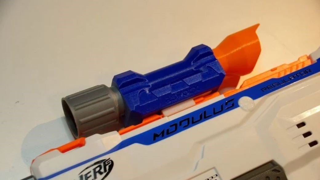 3D Printed 18 Round Dart Holder for NERF Blaster Guns