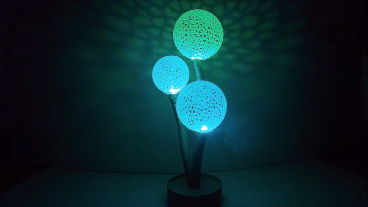 Project of the Week: DIY Voronoi Blowball Flower Lamp | All3DP