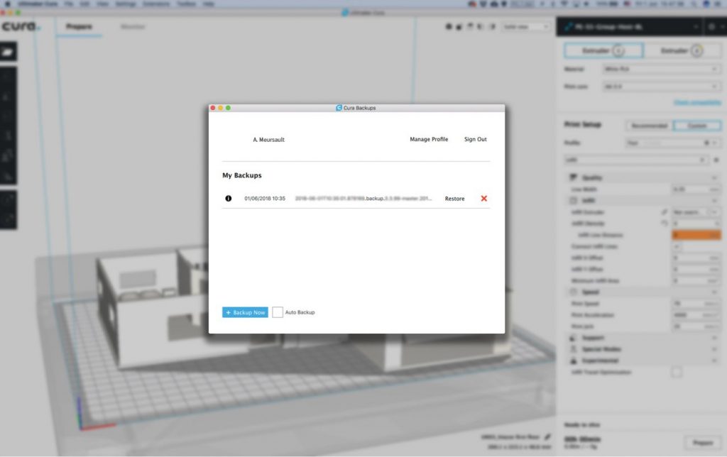 ultimaker cura settings