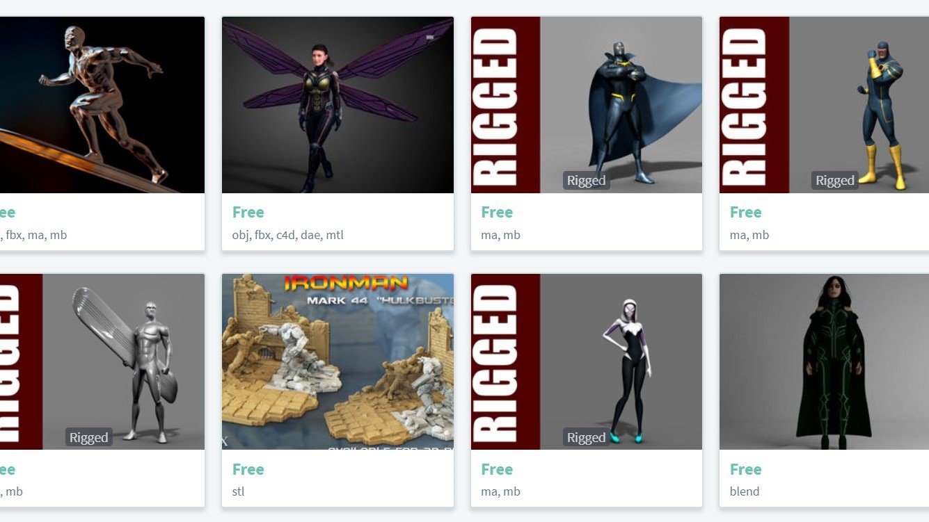 Free 3D Character Models: The Best Sites | All3DP