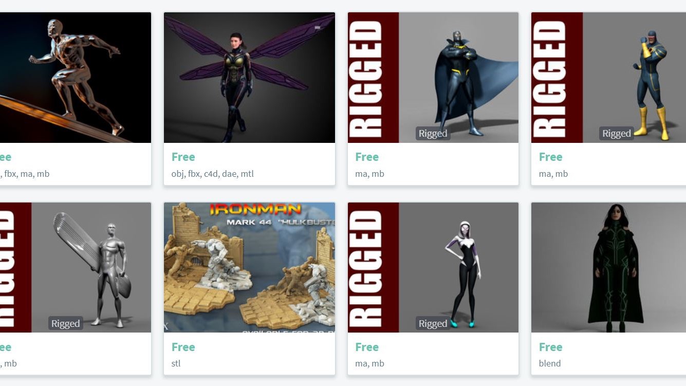 Free Rigged 3d Models Fbx