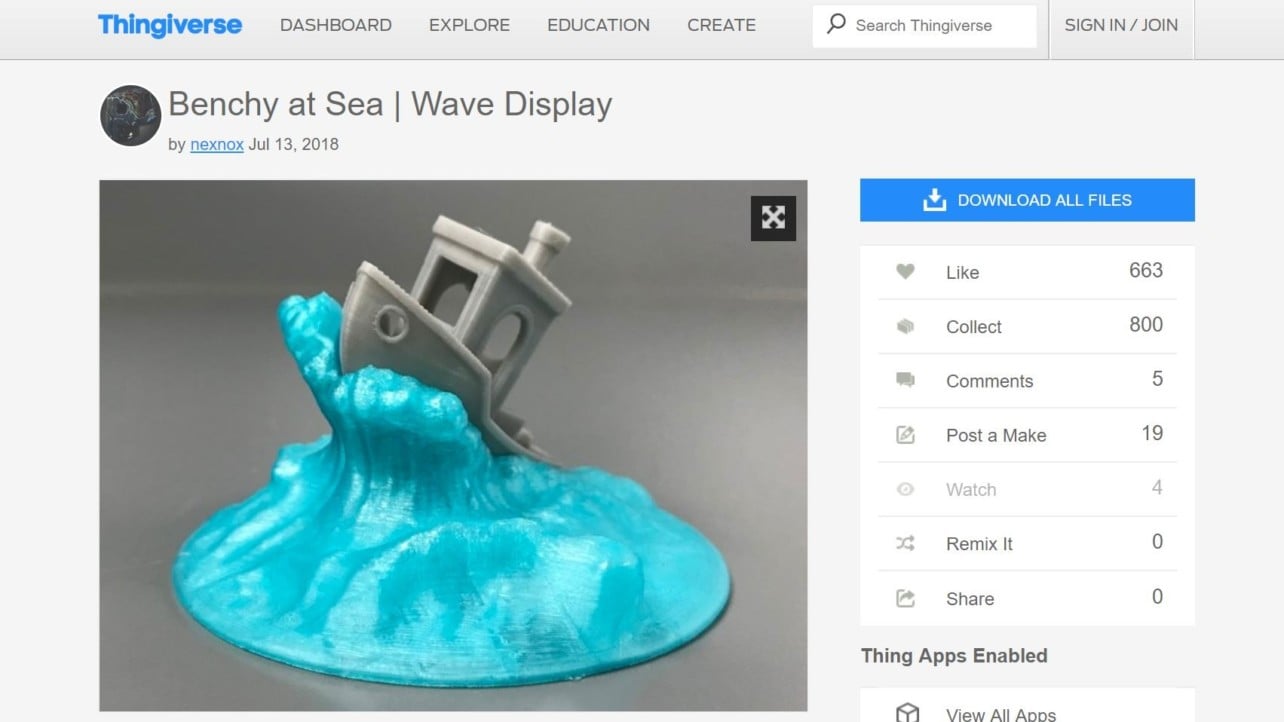 impresoras 3d thingiverse