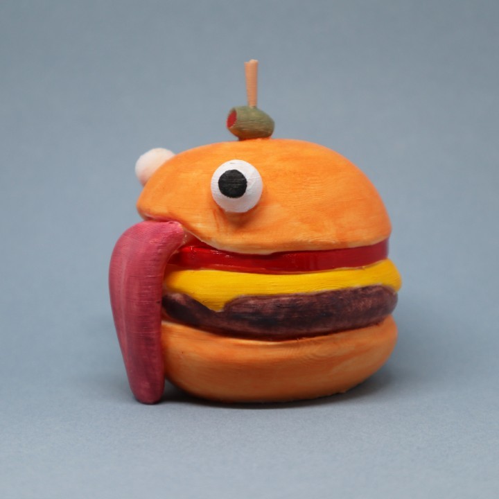 image of fortnite props to 3d print durr burger - hamburger guy from fortnite