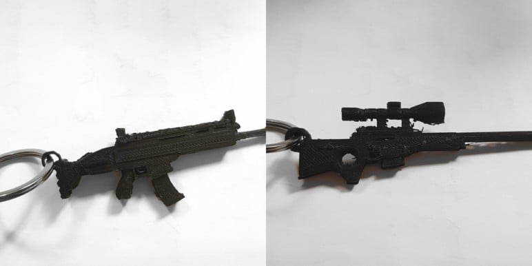 image of fortnite props to 3d print fortnite weapon key chain - fortnite free guns