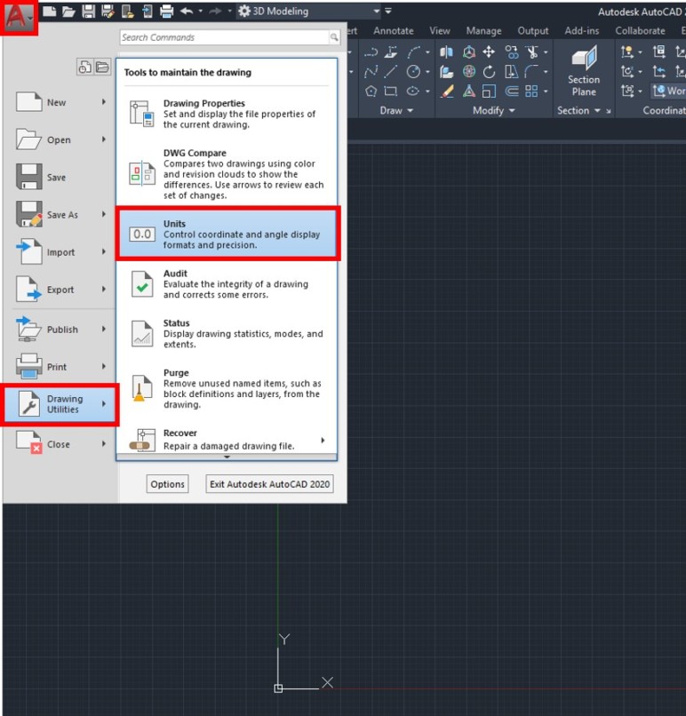 Image of AutoCAD Tutorial For Beginners: 2.2 Change Units in AutoCAD