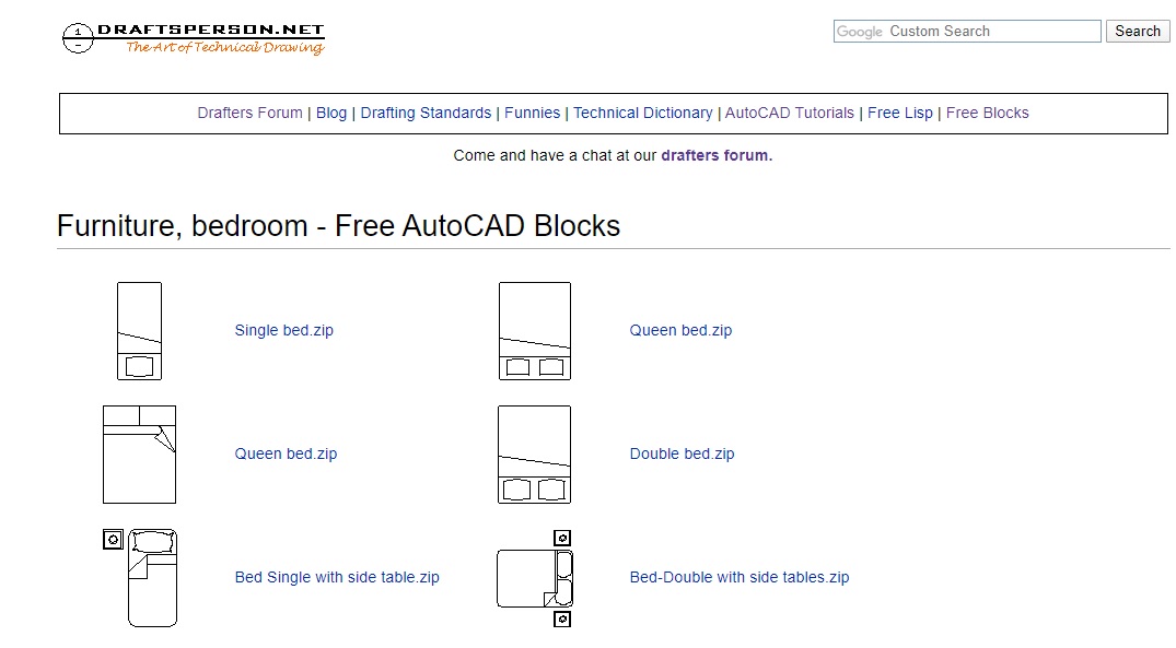 Cad 2d Block Models Free Download