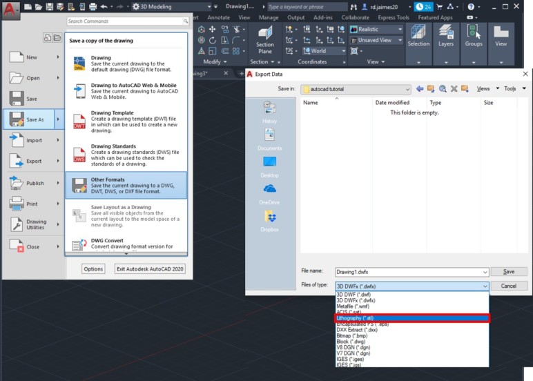 Image of AutoCAD Tutorial For Beginners: 5.2 Exporting .stl files