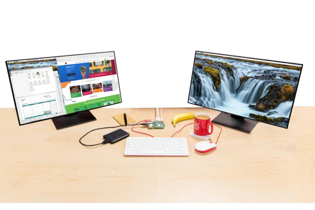 Dual 4K on a Raspberry Pi? That‘s possible now. (image: Raspberry Pi)