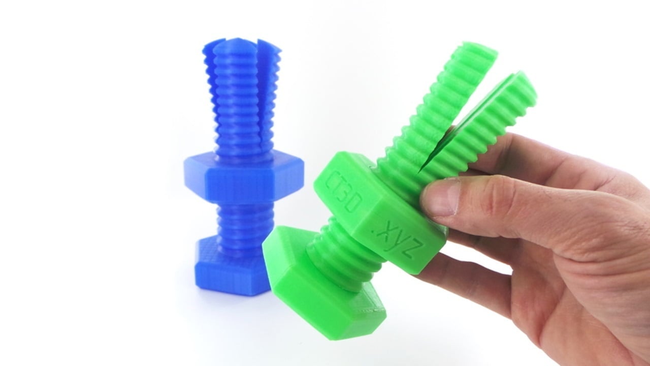  3D-Printable Screw Gear Model