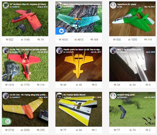top race rc plane parts
