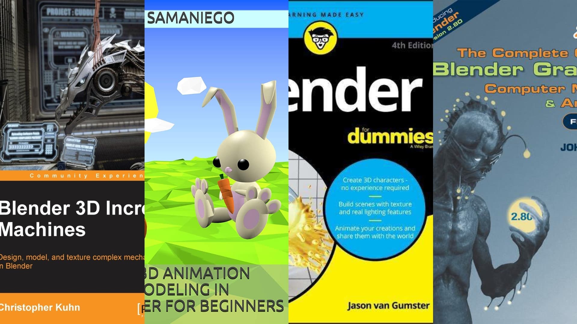 blender 3d animation books