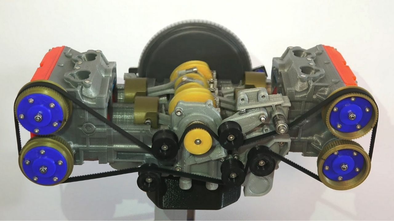 example of simple engine 3D Print Model