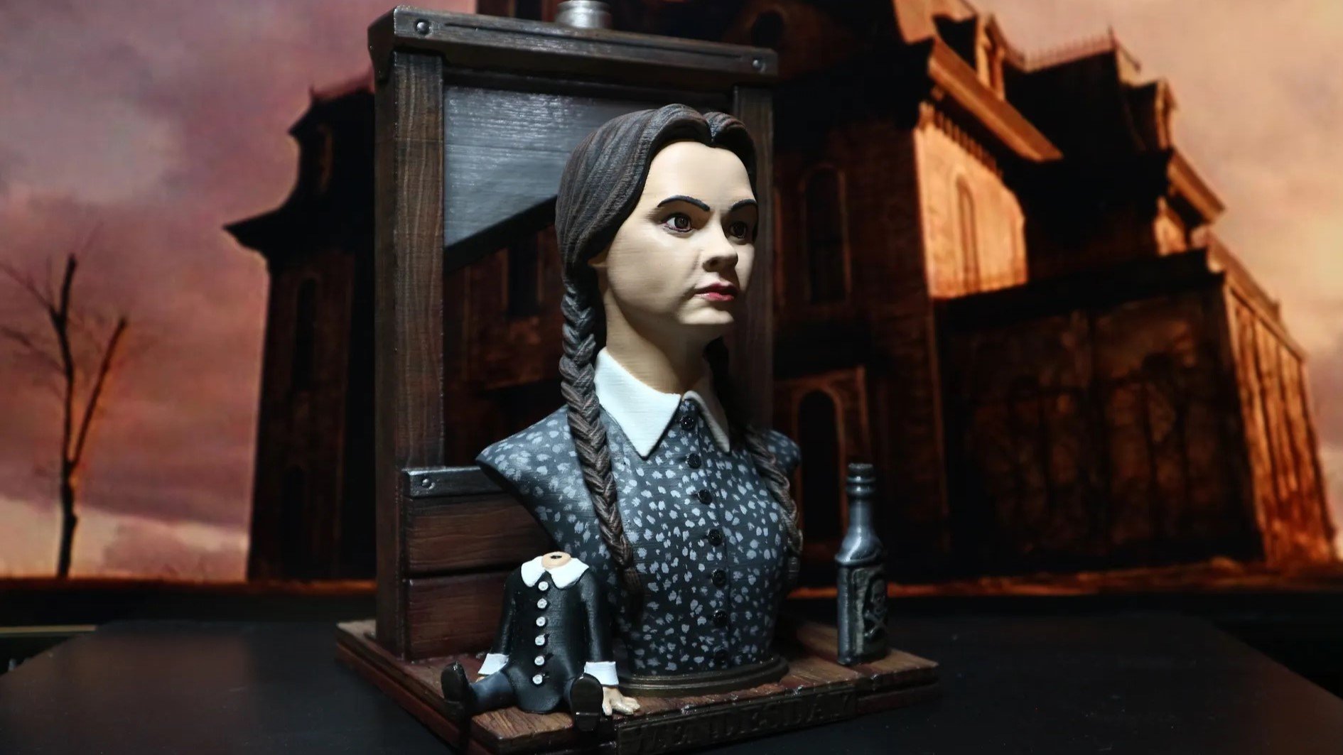 Masterpiece, best quality, (christina ricci), (wednesday addams